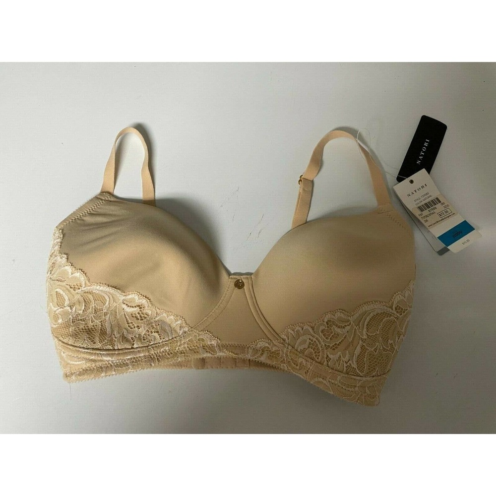 NEW Natori Dream Touch Tan Bra NO WIRE Color NATURAL 32DDD NEW WITH TAGS